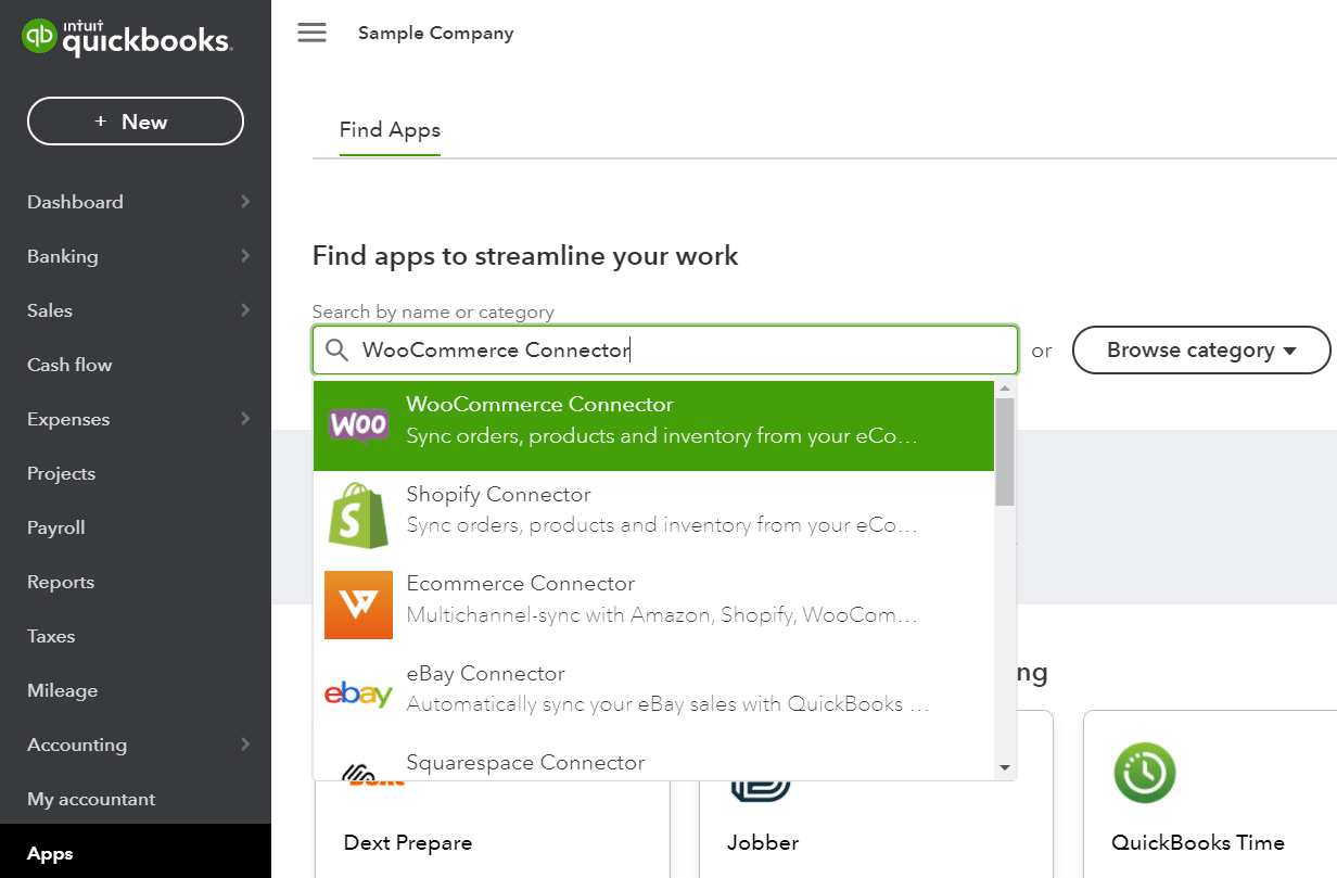 WooCommerce QuickBooks - WooCommerce Connector